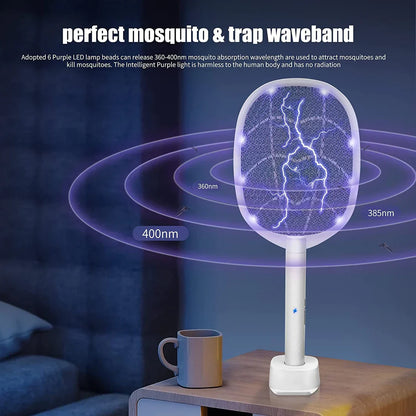 2 in 1 Rechargeable Electric Mosquito Killer Racket |(ڈینگی مچھر کے لئے موثر)