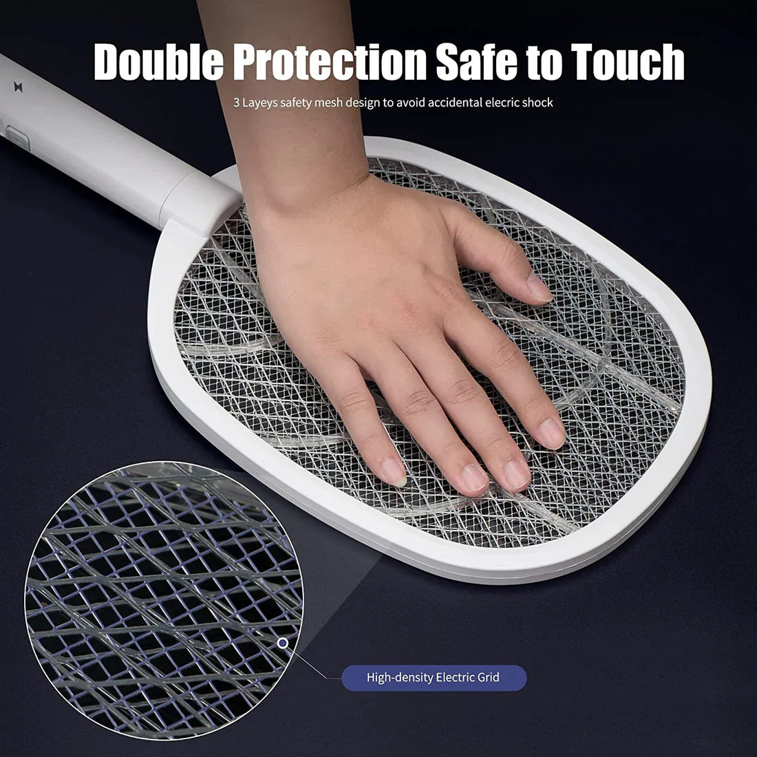 2 in 1 Rechargeable Electric Mosquito Killer Racket |(ڈینگی مچھر کے لئے موثر)