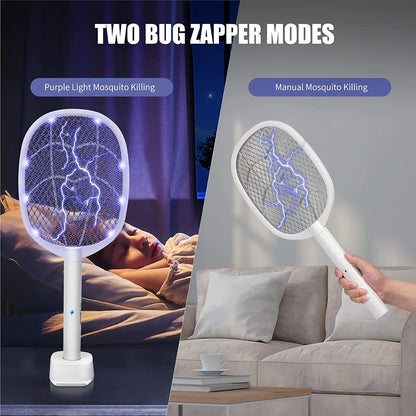 2 in 1 Rechargeable Electric Mosquito Killer Racket |(ڈینگی مچھر کے لئے موثر)